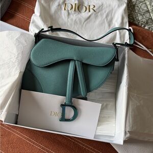 Dior Blue Saddle Bag
